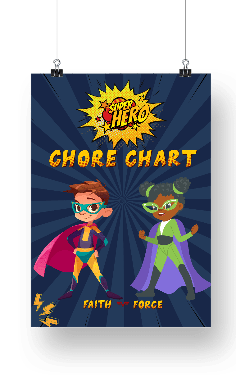 Superhero Chore Chart Downloadble Cover Image