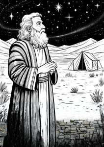 Abraham Colouring Page Image