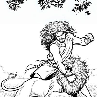 Samson's Coloring Page