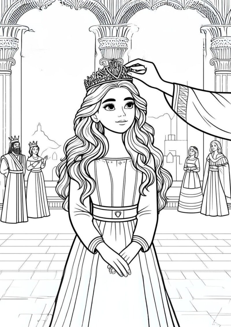Colouring-Pages-Esther
