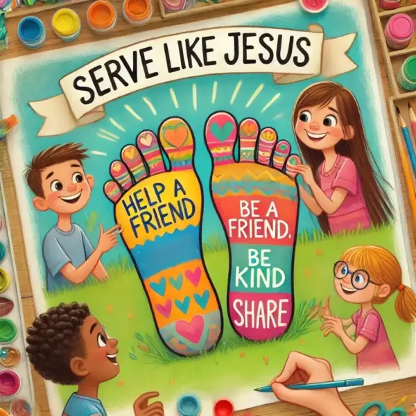 John 13:14-15 - service Hero Mission for Kids | Faith Force