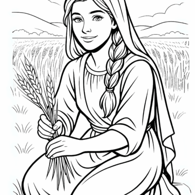 Ruth Free Coloring Page
