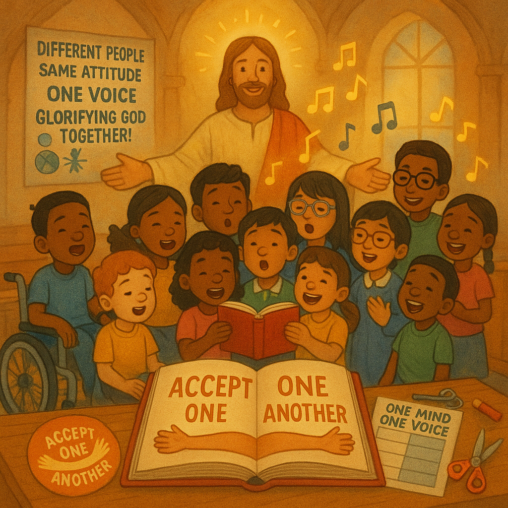 Romans 15:5-7 1 Romans 15-5-7 Image