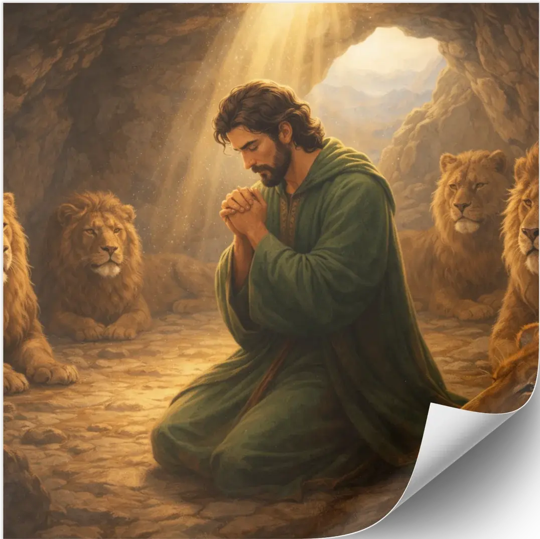 Daniel and the Lions - Coloring Storybook