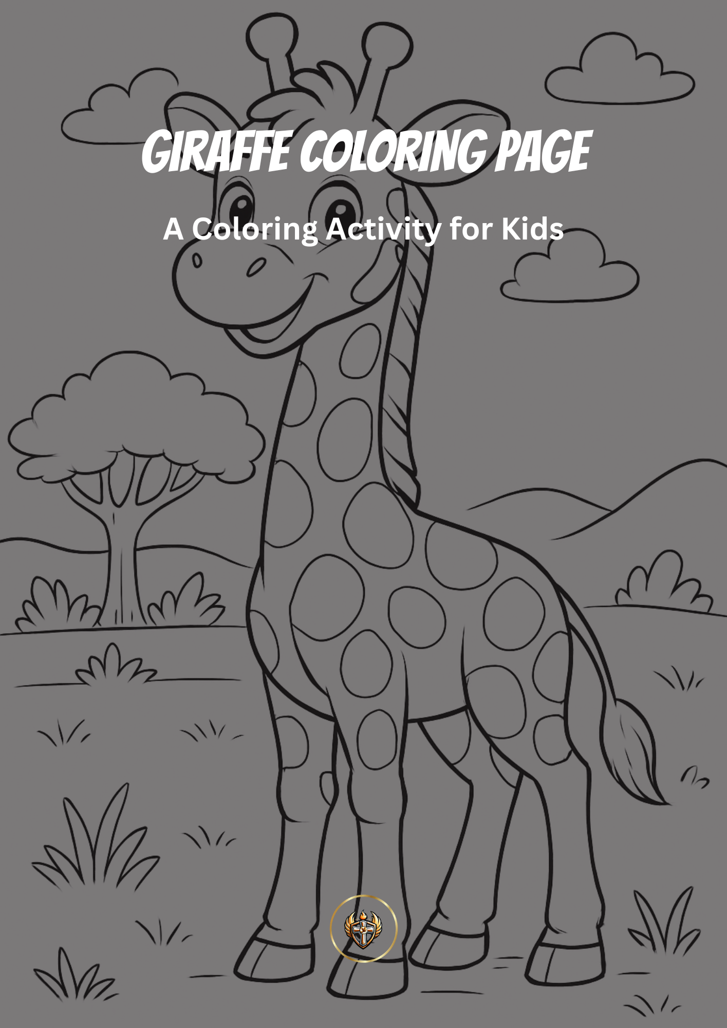 Giraffe Coloring Page
