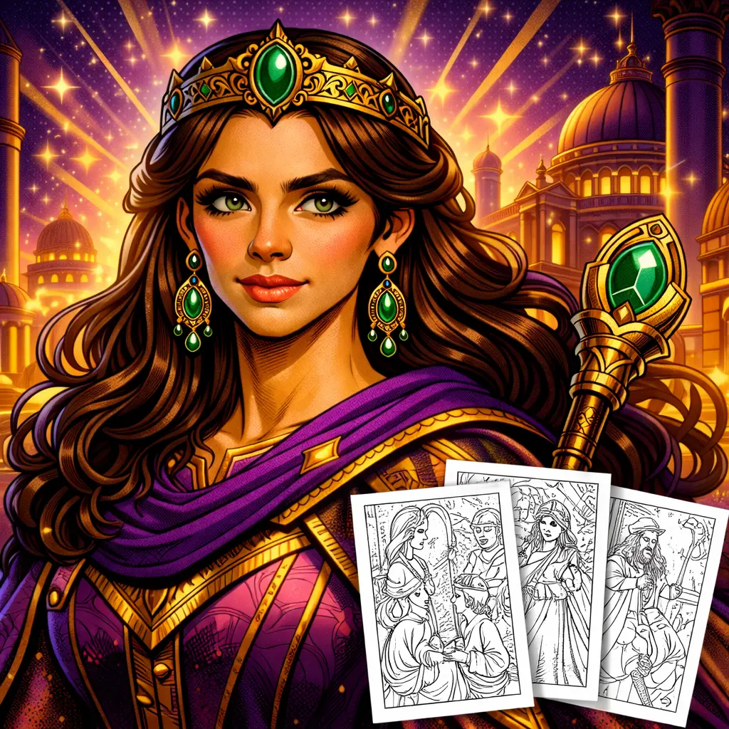 Esther's Brave Stand - Coloring Storybook