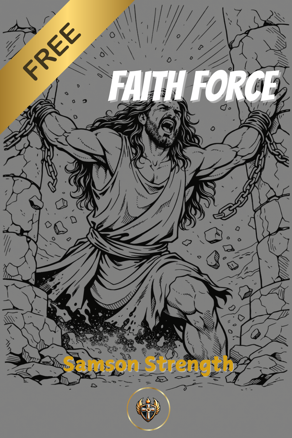 Samson Pushing The Pillars