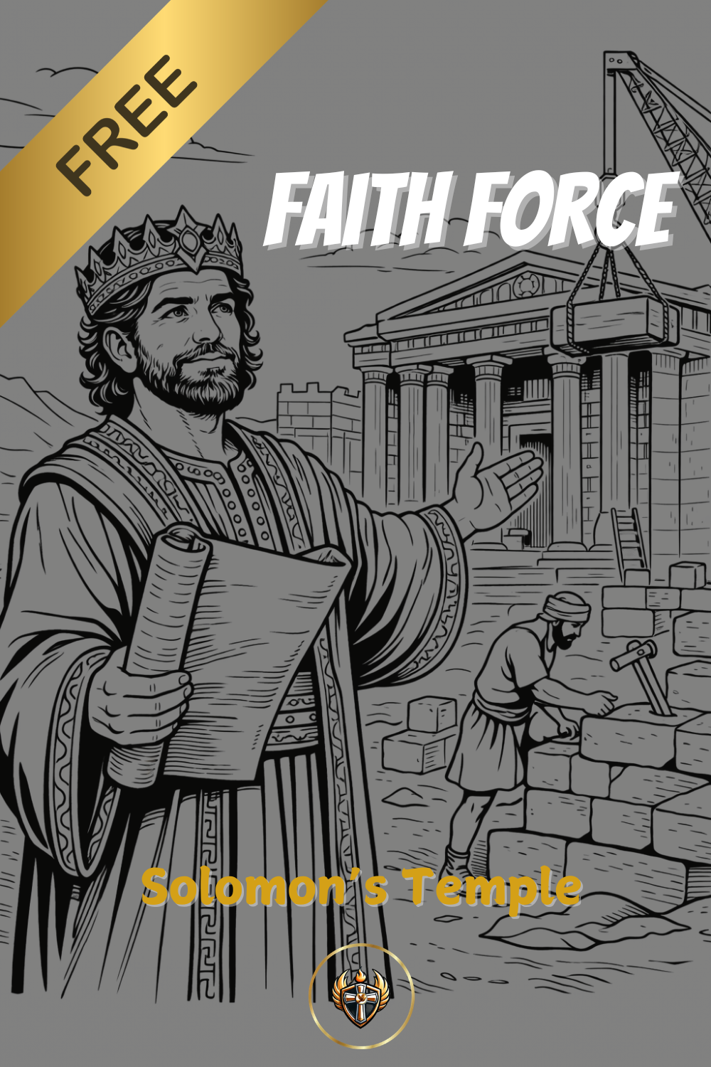 Solomon Building The Temple